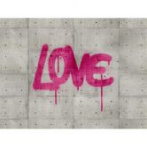 Livingwalls Tapete in Betonoptik Metropolitan Stories THE WALL Vliestapete grau, pink 