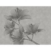 Livingwalls Blumentapete Metropolitan Stories THE WALL Vliestapete floral grau 