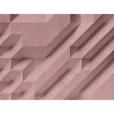 Livingwalls 3D Tapete Metropolitan Stories THE WALL Vliestapete geometrisch rosa 