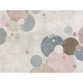 Livingwalls Tapete mit Kreisen Metropolitan Stories THE WALL Vliestapete gepunktet grau, beige 