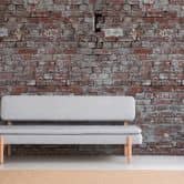 Livingwalls Tapete in Steinoptik Metropolitan Stories THE WALL Vliestapete Backstein rot, grau 