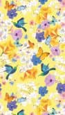 Fototapete Blumen bunt gelb - Vliestapete Blumen Pflanzen Livingwalls - matt und glatt 