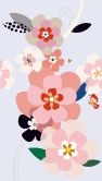 Fototapete Blumen bunt rosa - Vliestapete Floral Livingwalls - matt und glatt 