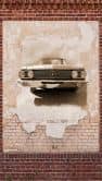wallpaper classic car brown beige - non-woven wallpaper Modern Livingwalls - matt and smooth 