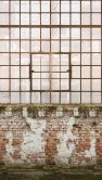 Fototapete Fabrikhalle creme braun - Vliestapete Architektur Livingwalls - matt und glatt 