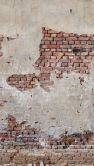 Fototapete Steinwand beige rot - Vliestapete Industrial Livingwalls - matt und glatt 