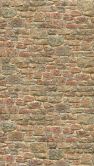 Fototapete Steinwand orange rot - Vliestapete Industrial Livingwalls - matt und glatt 