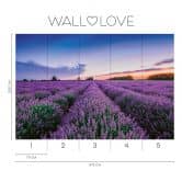 Lavendel-Fototapete Lila Blau – Vliestapete 3,75 m x 2,50 m Blütenfeld Provence 