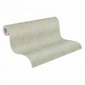 Concrete look wallpaper light green - Modern textured wallpaper in plaster look 