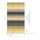 Fototapete Streifen Aquarell-Optik Grün Beige – Vliestapete erweiterbar 