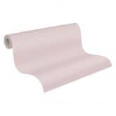 Vliesbehang in één kleur met fijne roze textuur - Vliesbehang in één kleur in delicaat roze 