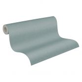 Unitapete mit feiner Struktur Blau-Grau – Einfarbige Vliestapete modern & dezent 