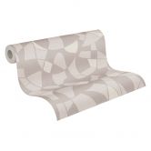 papier peint moderne intissé 3d design gris - papier peint à motifs salon 