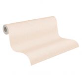 Unitapete Streifen-Optik Beige Creme - Tapete gestreift - Einfarbige Vliestapete 