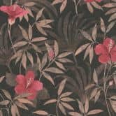 A.S. Création Cuba - Papier peint intissé fleuris, brun 
