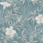 A.S. Création Vliestapete Cuba Blumentapete floral beige, blau 