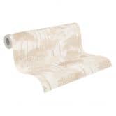 Vliestapete Wald Bäume Palmen beige creme Tapete Wandtapete Natur Landschaft  