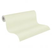 Unitapete mit Leinen-Optik Gelb Creme – Einfarbige Vliestapete mit Textilstruktur 