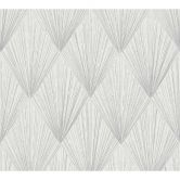 Livingwalls Vliestapete Metropolitan Stories Art Déco Tapete Ava New York grau, metallic, weiß 