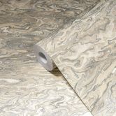 Livingwalls abstrakte Tapete My Home My Spa Vliestapete Feminine Powdery Home graubeige, silber 