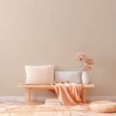 Nachhaltige Uni Tapete Vliestapete von A.S. Création Beige Creme PVC-Frei 376031  