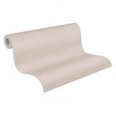 Einfarbige Tapete Beige Grau PVC-Frei - Vliestapete Uni von A.S. Création glänzend 386625 