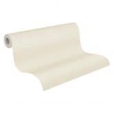 Tapete Stoffoptik Beige Weiß PVC-Frei - Vliestapete Einfarbig von A.S. Création 386666 