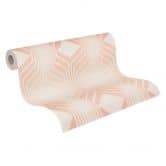 Retro-Tapete Creme Beige - Vintage Vliestapete abstrakt - Mustertapete Strukturtapete 