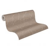 Papier peint nature floral gris marron - papier peint style campagne - papier peint intissé salon bureau 