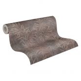 Florale Tapete Grau Beige - Natur-Tapete im Landhaus-Stil - Vliestapete Schlafzimmer Flur 
