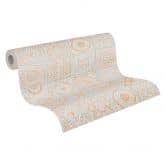 Papier peint carrelage or gris - papier peint aspect carrelage - papier peint intissé salon cuisine 
