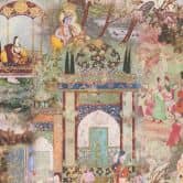A.S. Création orientalische Tapete Dream Flowery Vliestapete grün, orange, gelb, braun 