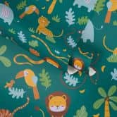 A.S. Création Kinderzimmertapete Little Love Vliestapete mit niedlichen Tieren grün, gelb, blau, braun, weiß 