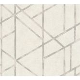 Livingwalls Vliestapete Metropolitan Stories Francesca Milano geometrische Tapete metallic, weiß 