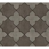 Livingwalls Papier peint intissé New Walls Finca Home motif carrelage gris, noir 