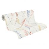 Papier peint intissé Nature - structure lin en gris & ton naturel 