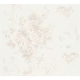 A.S. Création Vliestapete Romantico Blumentapete mit Rosen grau, metallic, weiß 