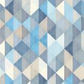 A.S. Création Scandinavian 2 Papier peint géométrique - Bleu, Gris 