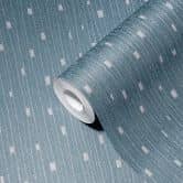 A.S. Création non-woven wallpaper The BOS - modern striped wallpaper blue, silver 