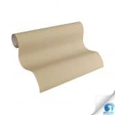 Unitapete mit Textilstruktur Beige - Einfarbige Vliestapete - Tapezieren ohne Kleister 