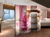 Paravent, Raumteiler freistehend, Trennwand - Aromatherapie , 5-teilig - 225x172 cm 