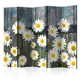Paravent, Raumteiler freistehend, Trennwand - Unschuldige Gänseblümchen 