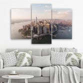 Leinwandbild 3-teilig, Stadt New York Manhattan USA 