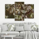 Leinwandbild 3 teilig, Iris Blume 