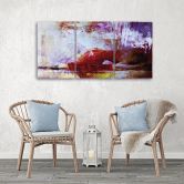Leinwandbild 3-teilig, Weibliches Pastell 