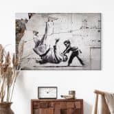 Wandbild Banksy in der Ukraine - Ein kleiner Judoka - Alu-Dibond 