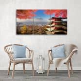 Leinwandbild 3-teilig, Japan Landschaft Berg 