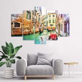 Leinwandbild 5 teilig, Venedig Stadt Italien 