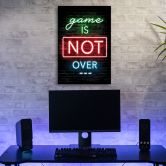 Leinwandbild, Inschrift für Spieler Neonspiele 