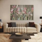 Leinwandbild 5 teilig, Iris Blumen 